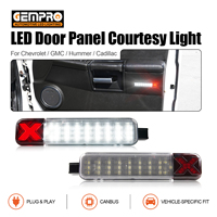 Lumière de courtoisie de porte LED Canbus pour Chevrolet CK Silverado Tahoe pour GMC Sierra Yukon X Style, lampe blanche rouge, 2 pièces