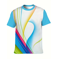 MARKAKRALI Ignite Your Running Passion T-shirt à sublimation dynamique abstrait axé sur le sport Imprimés énergiques sur tissu tricoté