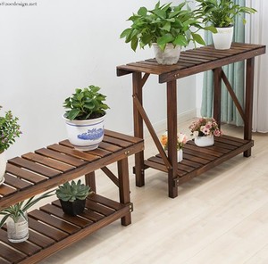 Étagère à fleurs en <span class=keywords><strong>bois</strong></span> DIY, étagère à plusieurs niveaux pour salon, balcon, patio, étagère pour plantes succulentes d'intérieur - Product Image 4