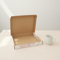 Boîte d'emballage en carton ondulé kraft brun de haute qualité, recyclable et personnalisée, boîte d'expédition, boîte postale