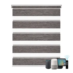 Shades Duo Blind Fabric Curtain Horizontal Roller Zebra Blinds