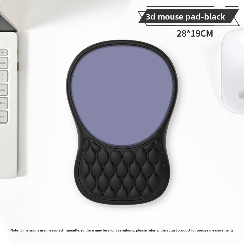 Tapis de souris stéréo 3D-bleu et noir