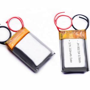 Grosir baterai <span class=keywords><strong>lithium</strong></span> <span class=keywords><strong>ion</strong></span> polimer tinggi kapasitas sel dan Putaran dalam untuk mainan RC 801724 3.7V 210mAh <span class=keywords><strong>15c</strong></span> - Product Image 2