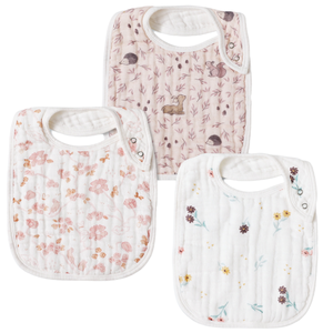 Khăn Yếm Em Bé 100% <span class=keywords><strong>Cotton</strong></span> Muslin In Hình Kháng Khuẩn, Khóa Bấm, Dành Cho Unisex 0-36 Tháng, Mềm Mại, Thấm Hút, Bộ Khăn Yếm Cho Bé Ăn, Chống Nước Dãi - Product Image 1