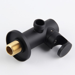 Adjustable Angle Handheld <strong>Shower</strong> <strong>Head</strong> <strong>Bracket</strong> Matte Black Wall Mount Holder Bathroom <strong>Shower</strong> <strong>Bracket</strong> - Product Image 3