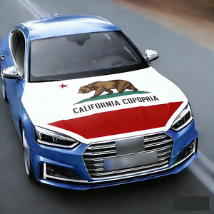 Чехол на капот автомобиля из полиэстера с принтом флагов всех стран, премиум-класса, для спортивных команд, модель 2026 года - Product Image 2