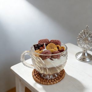 Mini Velas Aromáticas de Postre, Lindas y de Alta Calidad, Hechas a Mano en Frascos de Vidrio, Aroma a Chocolate y Galleta, para Acción de Gracias, Navidad y el Hogar - Product Image 1