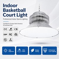 Éclairage de terrain de basket-ball LED 60W-300W, éclairage de stade sportif intérieur