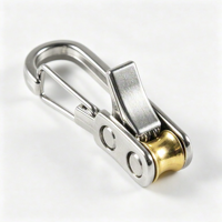 Tendeur de corde robuste en alliage de zinc avec poulie et blocage rapide pour tente, hamac et fixation de cargaison