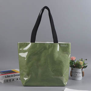 <span class=keywords><strong>Bolsa</strong></span> de Papel Dupont con Logotipo Impreso Personalizado, Bolso de Mano Plegable Retro, <span class=keywords><strong>Bolsa</strong></span> de Mano Lavable con Forro de Lona, Publicitaria, Ecológica, Letra No No - Product Image 5