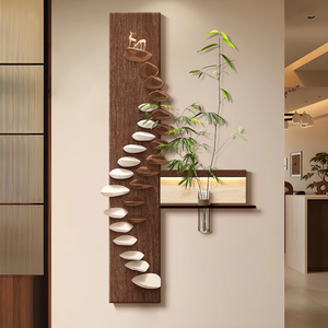 Applique murale tridimensionnelle en grès sur le thème de l'<span class=keywords><strong>ascension</strong></span> de style vintage Suspension décorative d'entrée pour la décoration de la maison de couloir - Product Image 1