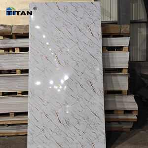 Plaques <span class=keywords><strong>PVC</strong></span> Effet Marbre pour Décoration Murale 3mmx1220x2440 Panneau Mural <span class=keywords><strong>PVC</strong></span> Marbre Mat pour Appartement - Product Image 1