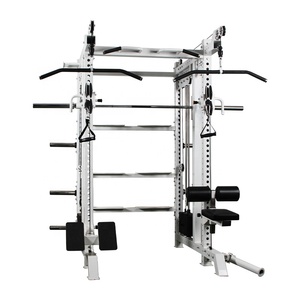 China Supply Smith Equipo de fitness comercial multifuncional Estante de entrenamiento multifunción - Product Image 5