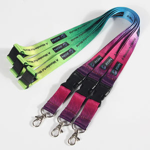 Grüne Farbe Quick Release Buckle Breakaway Kunden spezifische Lanyard Werbe-Lan yards - Product Image 5