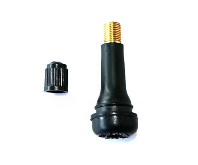 Factory TR414 In-stock rubber brass core tire valve tubeless valve for passenger car