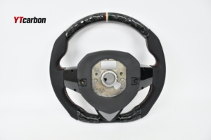 YTcarbon para <span class=keywords><strong>Aventador</strong></span> Centenario S SVJ LP750 LP700 Roadster <span class=keywords><strong>Volante</strong></span> de fibra de carbono forjado real personalizado - Product Image 2