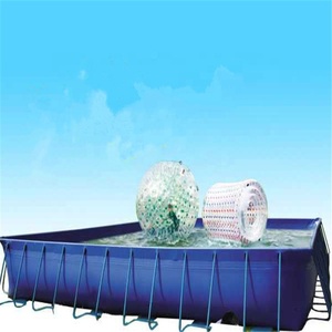 <span class=keywords><strong>Piscina</strong></span> Rettangolare Portatile <span class=keywords><strong>con</strong></span> Telaio in Metallo e <span class=keywords><strong>Scivolo</strong></span> per Parco - Product Image 4