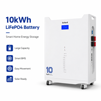 Paquete de Baterías de Iones de Litio Apilables Solard de 51V 200Ah con Monitoreo Inteligente WIFI, 8000 Ciclos, Celdas de Grado A, Energía Residencial de 10kWh