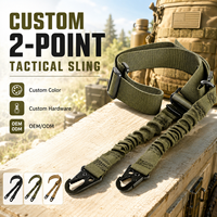Sangle tactique réglable à deux points avec attaches pivotantes, accessoires tactiques très vendus