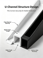 Yachuang Protection d'angle en verre moulé par injection 2-12 mm noir et blanc pour la protection des emballages en verre contre les dommages liés aux chocs