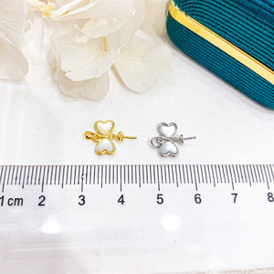 Juego de Accesorios de Collar y Pulsera Vacía de Plata de Ley S925 WENCHI, Estilo Corbata de Moño, para Cuentas de 8-12 mm, Modelo 10377, Joyería de Moda - Product Image 3