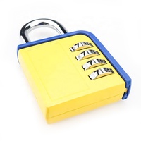 Cadenas à combinaison à 4 chiffres en alliage de zinc XMM-8072L, cadenas coloré antivol pour casier de gym, armoire, boîte à outils, bagages, rangement