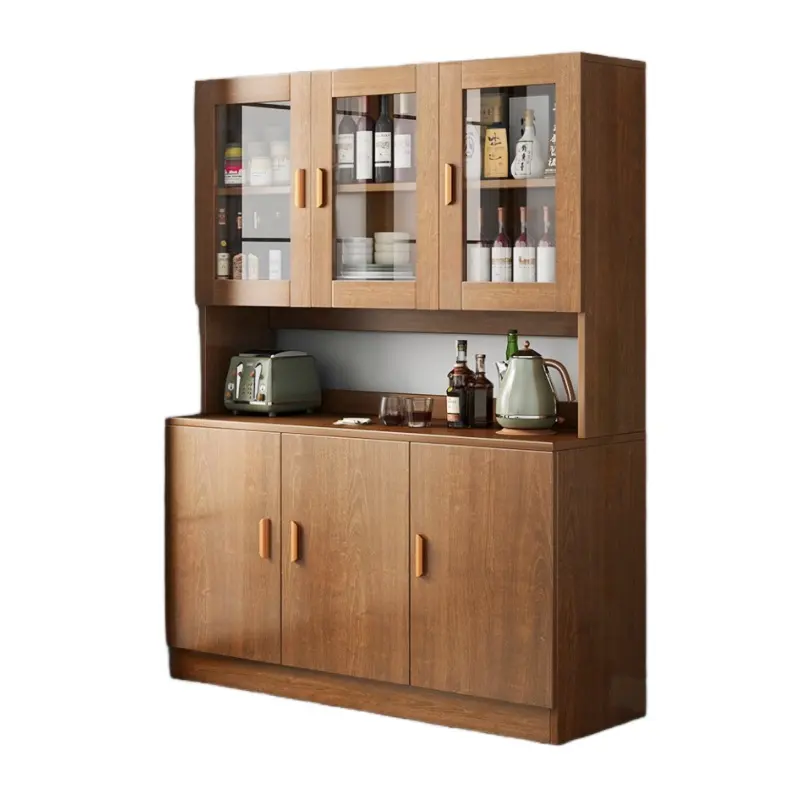 Hot Sale Modern Large Capacity Storage Space Two Layers Wine Rack Display Cupboard For Home