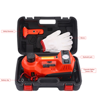 Cric hydraulique portable 5 tonnes en acier – Kit d'outils de réparation automobile d'urgence