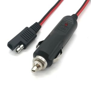 2 핀 SAE 커넥터 케이블 12V-36V 2 코어 5A-30A 수 플러그 담배 라이터 SAE 연장 케이블에 자동차 담배 어댑터 - Product Image 2