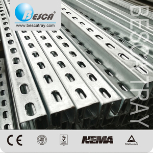 دعامات رفوف معدنية مشقوقة من بيسكا، خطاف عرض، قناة دعم مشقوقة - Product Image 4