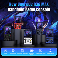 Console de jeu portable R36 MAX, écran 4 pouces 720x720, Wi-Fi intégré, 18000-22000 jeux, système rétro classique open source