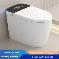 Toilette intelligente à bulles intégrée murale à siphon super tourbillon pour usage domestique, aucune pression d'eau requise
