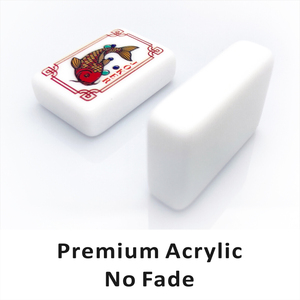 Juego de Mahjong Americano de Lujo con Diseño Personalizado en Acrílico, para 4 Jugadores, con Diseño de Carpa Koi, Entretenimiento para Adultos, Estilo Casino - Product Image 2