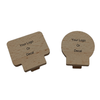 ODM/OEM 1 Conception personnalisable 15 mm d'épaisseur Clips magnétiques rectangulaires en bois CNC multifonctionnels imprimés pour le bureau, la maison, le mur