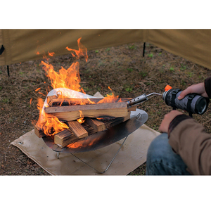 Brasero portable d'extérieur en acier pour bois, démontable pour le camping, les feux de camp, le jardin et les pique-niques - Product Image 1