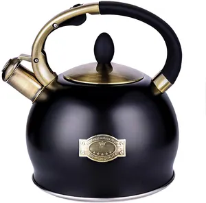 Chất Lượng Cao Huýt Sáo Tea Ấm 3.0L Tea Pot Thép Không Gỉ Nước Nóng Ấm Trà Cho Tất Cả Stovetop