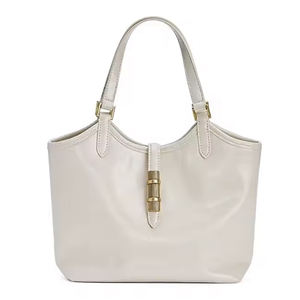 Custom <b>Tote</b> <b>Bag</b> <b>Women</b> Pu Leather Large Capacity Temperament Shoulder <b>Bag</b> <b>for</b> <b>Women</b> Polyester Single Bucket Fashion Lock Hasp - Product Image 1