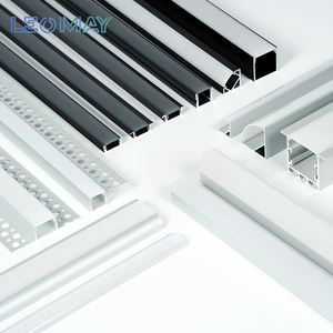 โปรไฟล์อลูมิเนียม 1m 2m 3m สําหรับไฟ LED Strip โคมไฟเพดานโคมไฟเข้ามุม LED อลูมิเนียมช่องกระจาย - Product Image 1