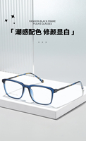 Monture de lunettes optiques unisexe classique en acétate TR90, forme carrée géométrique simple, rectangulaire, 5 couleurs, OEM ODM.