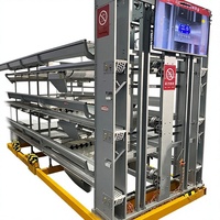 Machine de collecte d'œufs entièrement automatique et intelligente à étages pour l'élevage avicole, conception verticale pour la ponte