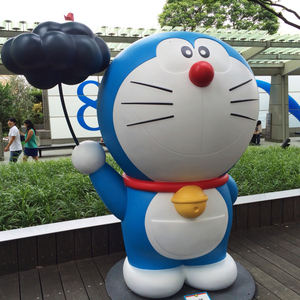 Escultura de Doraemon de fibra de vidrio personalizable tamaño real de Venta caliente para decoración al aire libre - Product Image 2