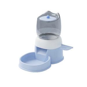 Automatic Pet Feeder 2L Large Capacity Cat <b>Dog</b> Feeding Bowl Pink Push <b>Button</b> Dispenser For Home Use - Product Image 5