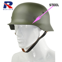 Casque REVIXUN Custom the World II Allemagne Acier M35 Léger Tactique Extérieur