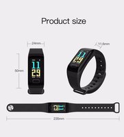 Reloj inteligente OEM ODM F1 Plus, pulsera con pantalla a Color, presión arterial, frecuencia cardíaca, sueño, seguimiento de actividad física, reloj despertador, banda inteligente
