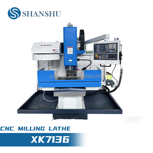 Fresatrice CNC Verticale XK7136 con Mandrino BT40 8000RPM <span class=keywords><strong>5</strong></span>.5KW, Tavola 900x360mm, Alta Precisione, Siemens/GSK/Fanuc, Singolo Asse 6 - Product Image 1