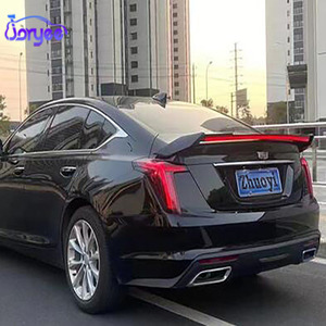 Aileron de coffre arrière modifié avec lumière LED pour Cadillac CT5 2019 2020 2021 <span class=keywords><strong>2022</strong></span> <span class=keywords><strong>2023</strong></span> 2024, accessoire de tuning en fibre de carbone - Product Image 2