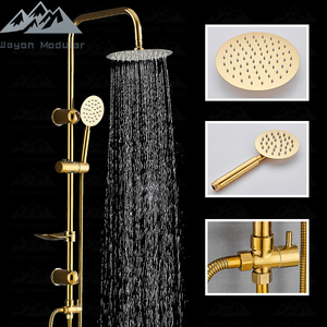 <span class=keywords><strong>Colonne</strong></span> <span class=keywords><strong>de</strong></span> <span class=keywords><strong>douche</strong></span> <span class=keywords><strong>de</strong></span> luxe Wayon avec pommeau <span class=keywords><strong>de</strong></span> <span class=keywords><strong>douche</strong></span> pluie, douchette à main et robinet en <span class=keywords><strong>cuivre</strong></span> - Product Image 4