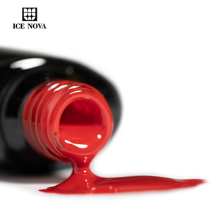ICE NOVA Mec Red Color Gel Rouge Noël Série 12 Couleurs Emballage 1Kg Fournitures Onglerie Mondiale Vernis Gel Rouge Uni - Product Image 6