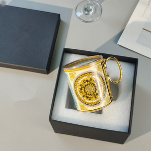 Ensemble de tasses et d'assiettes en céramique de luxe occidentales, tasse de voyage au design moderne, ensemble de tasses à café turc pour le thé de l'après-midi - Product Image 5