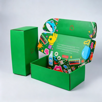 Boîtes d'expédition en carton ondulé de luxe en gros, logo personnalisé, boîte pliante réutilisable, boîte en carton pour envoi postal